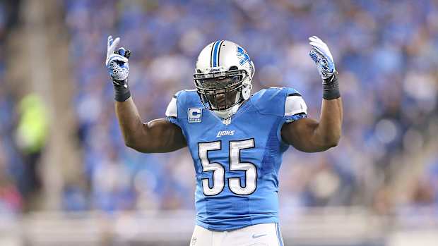 Detroit Lions Stephen Tulloch celebration injury